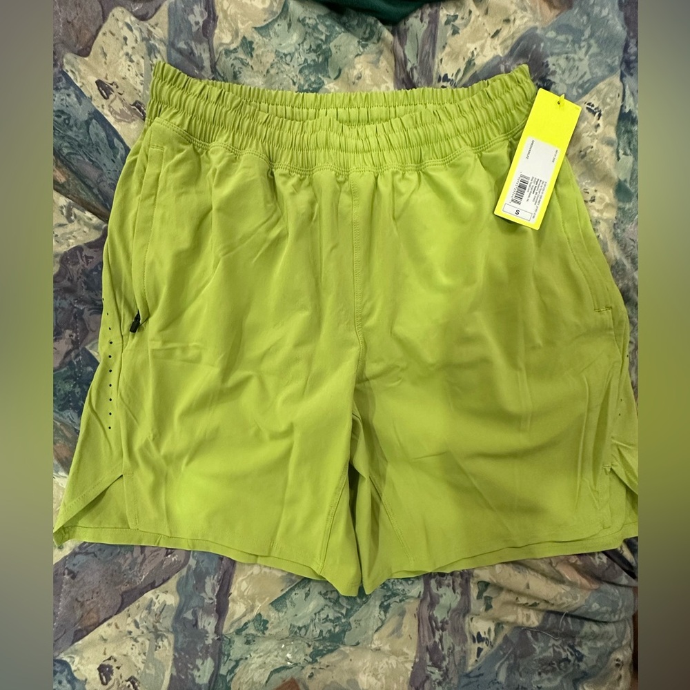 All in Motion Green Athletic Shorts Lightweight Elastic Waist